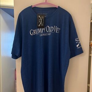 Grunt Style Navy Grumpy Old Vet Tee